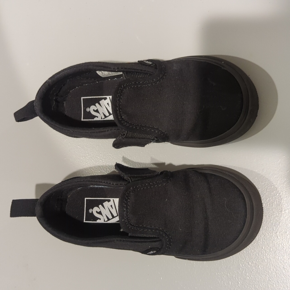 Black vans toddler shoes